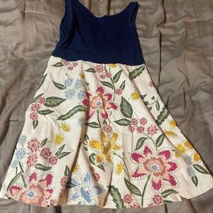 Old Navy Navy and Floral Kids Dress